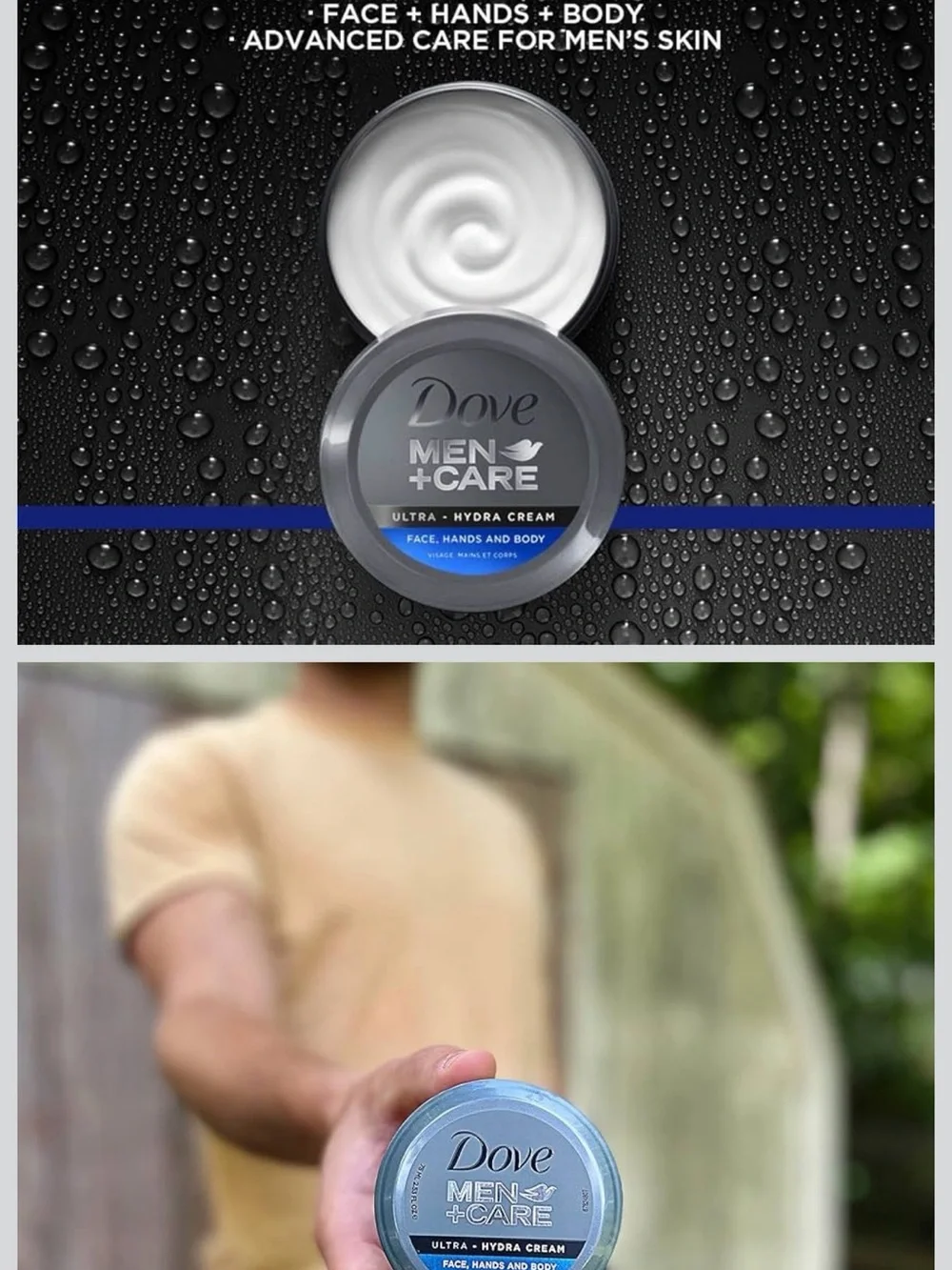 Dove Men+Care Ultra Hydra Cream – Face, Hands & Body | 2 for $5